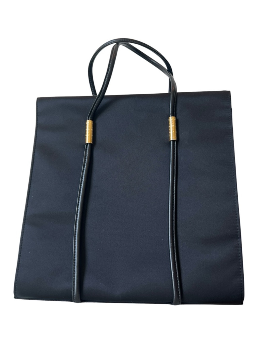 Givenchy Black Tote with Gold Logo Accents
